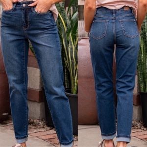 Judy Blue Boyfriend Fit Jeans Women's 5/27 High Waist JB88207 Stretch Denim